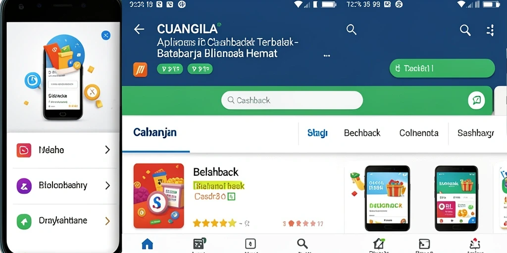 Antarmuka CUANGILA menampilkan berbagai penawaran cashback menarik.