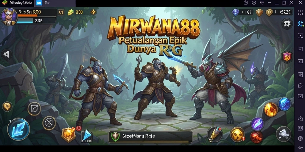 Tampilan antarmuka NIRWANA88 dengan aksi RPG yang seru.